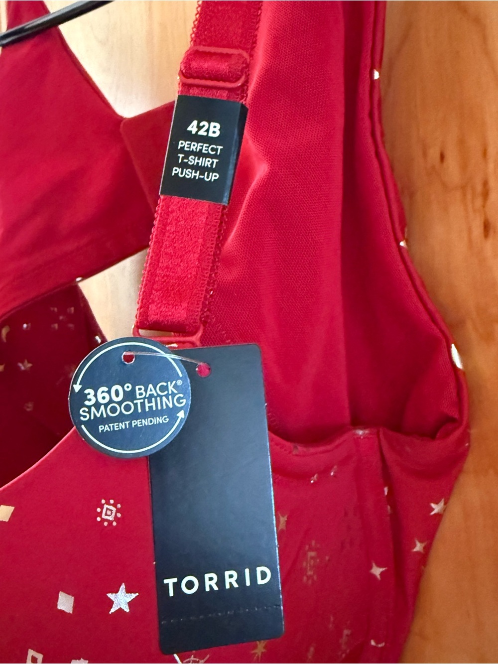torrid Red Star & Moon Push-Up Bra with Silver Accents - Picture 2 of 2